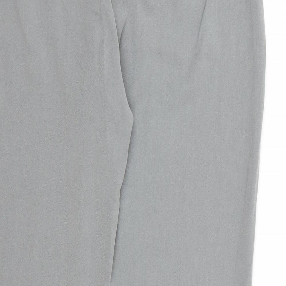 Marks and Spencer Womens Grey  Rayon Dress Pants Trousers Size 10 L25 in