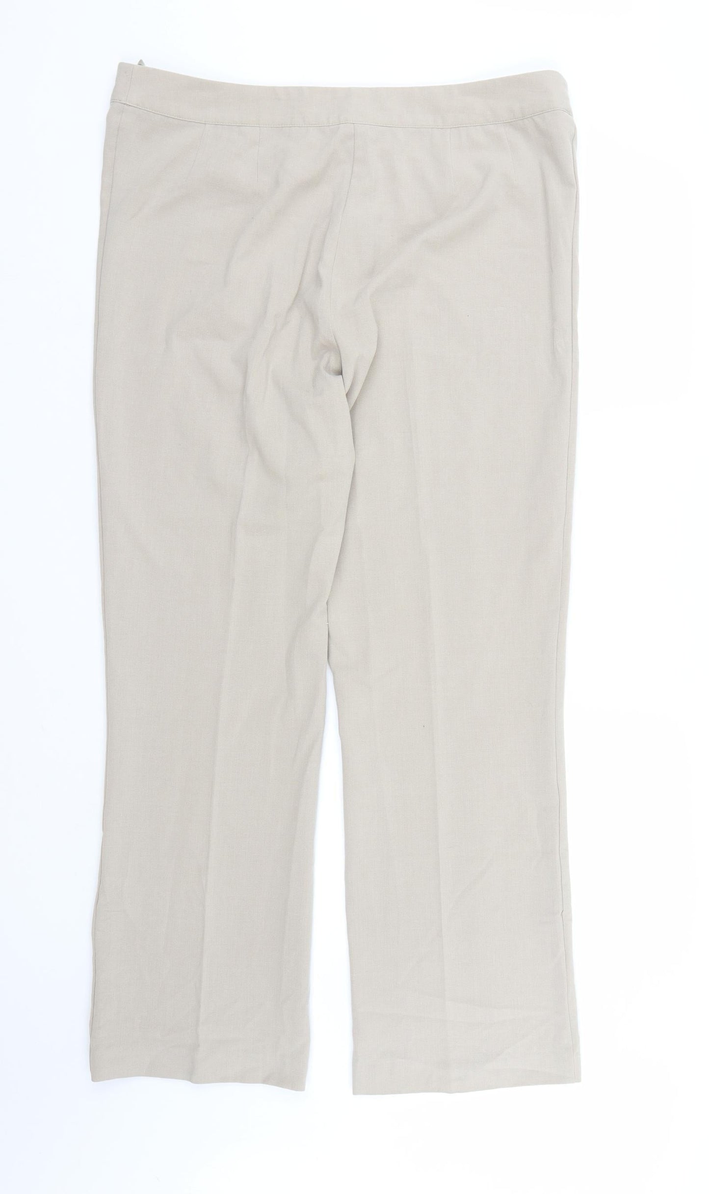 Mia Moda Womens Ivory  Rayon Dress Pants Trousers  L30 in