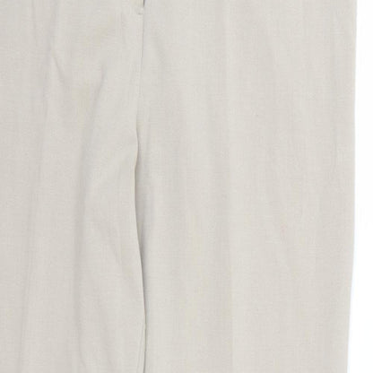 Mia Moda Womens Ivory  Rayon Dress Pants Trousers  L30 in