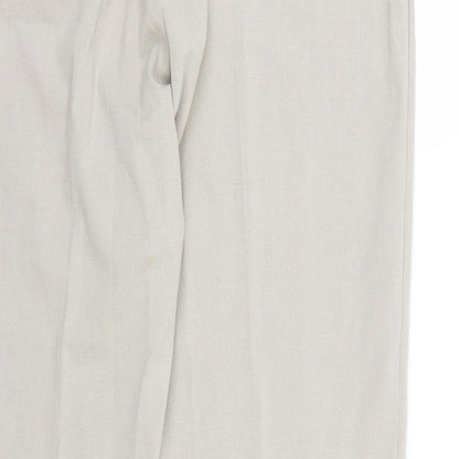 Mia Moda Womens Ivory  Rayon Dress Pants Trousers  L30 in
