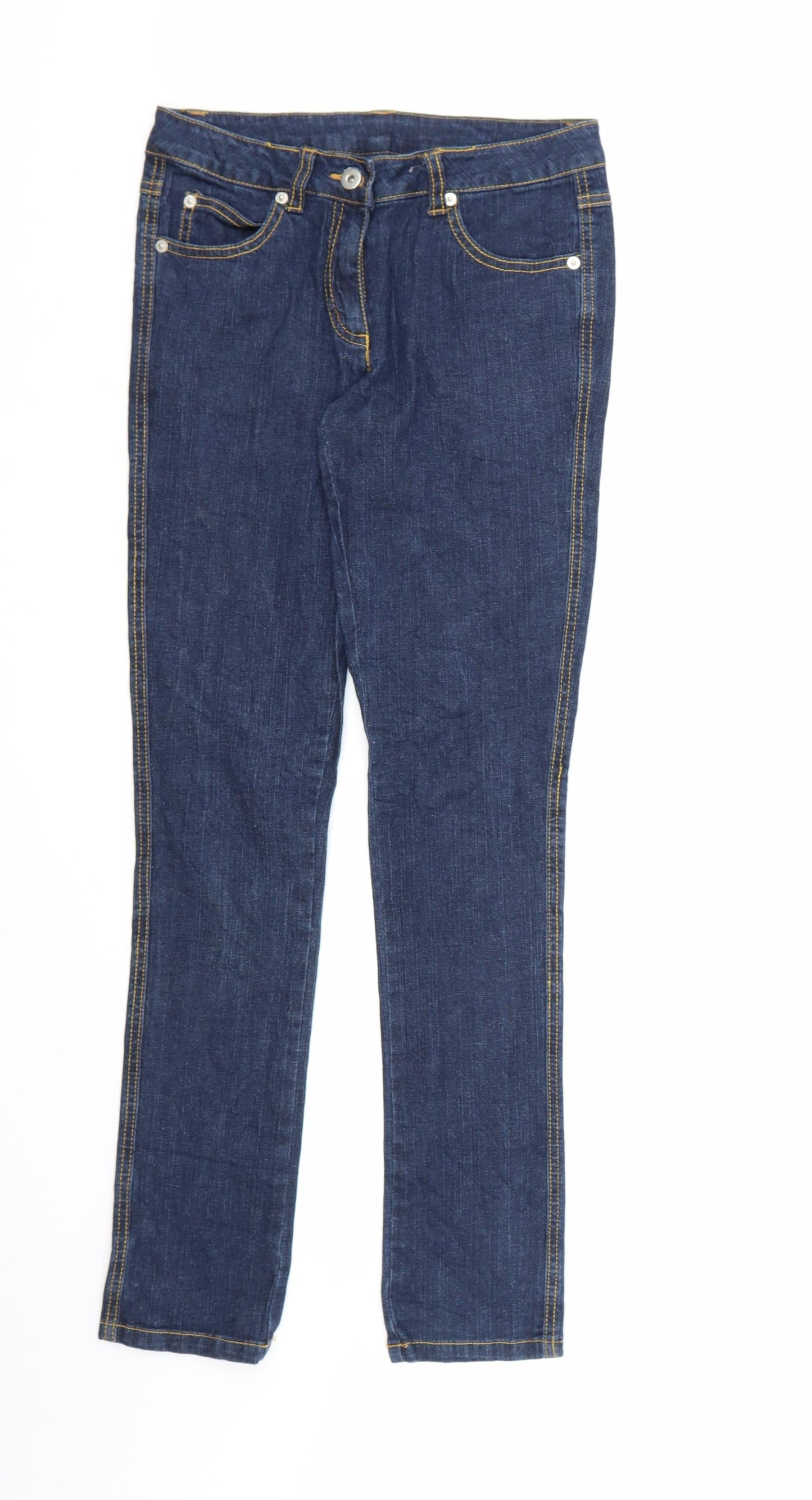 Preworn Girls Blue  Denim Skinny Jeans Size 12-13 Years