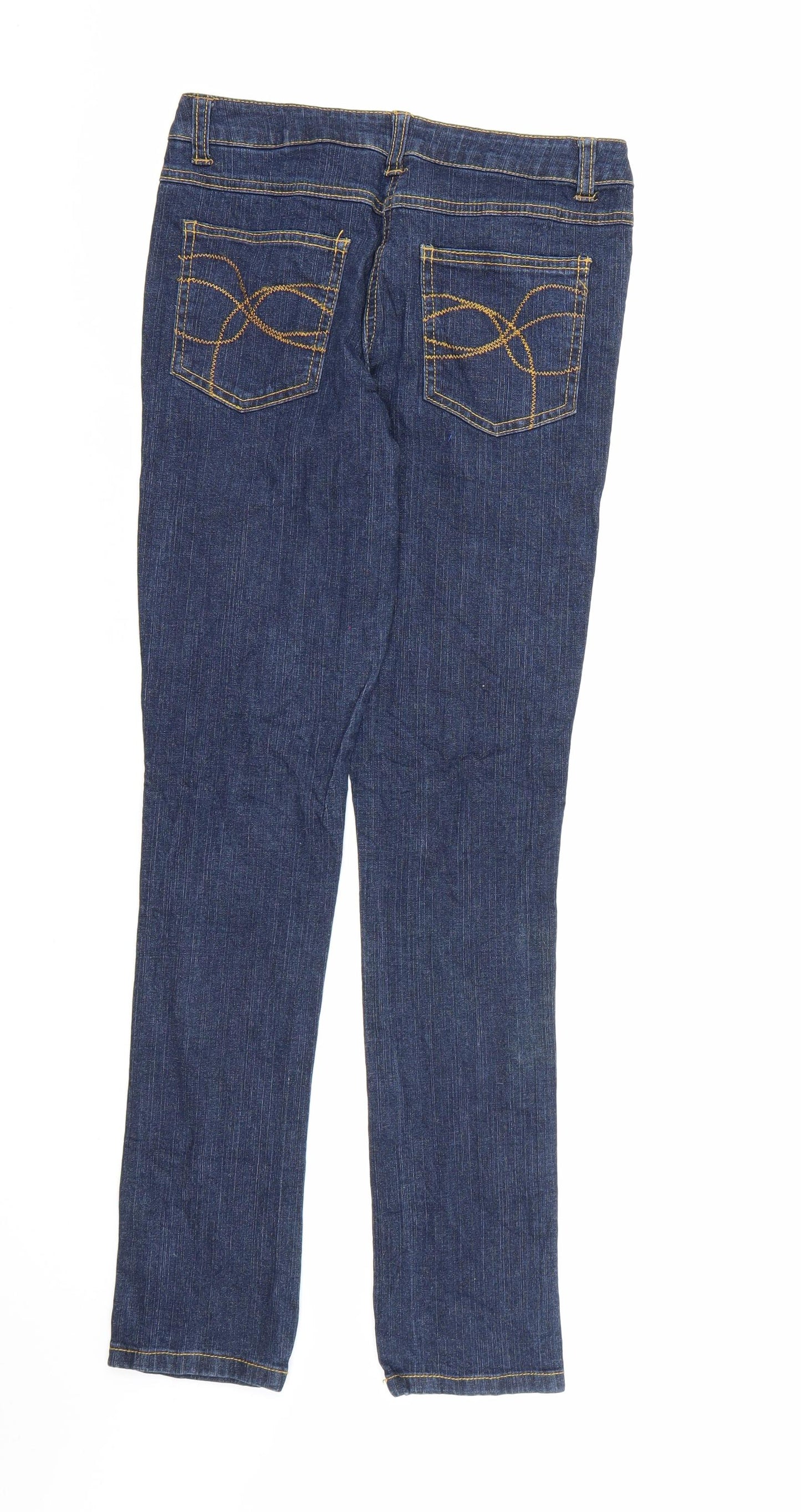Preworn Girls Blue  Denim Skinny Jeans Size 12-13 Years