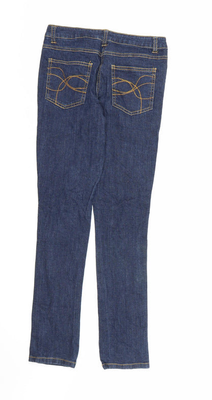 Preworn Girls Blue  Denim Skinny Jeans Size 12-13 Years
