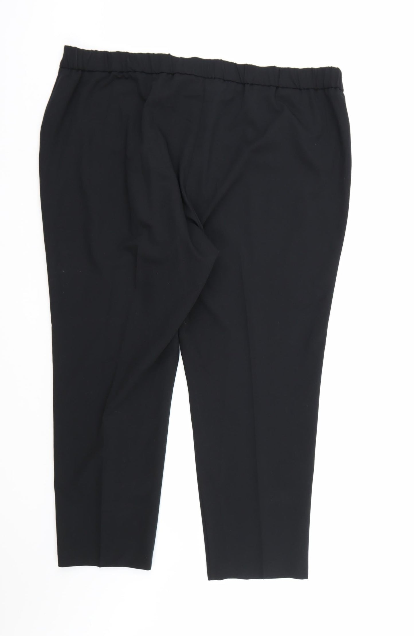 Womens UK Size 22 Bonmarché Regular Fit Dress Pants Black Trousers