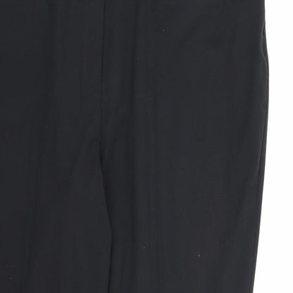 Womens UK Size 22 Bonmarché Regular Fit Dress Pants Black Trousers