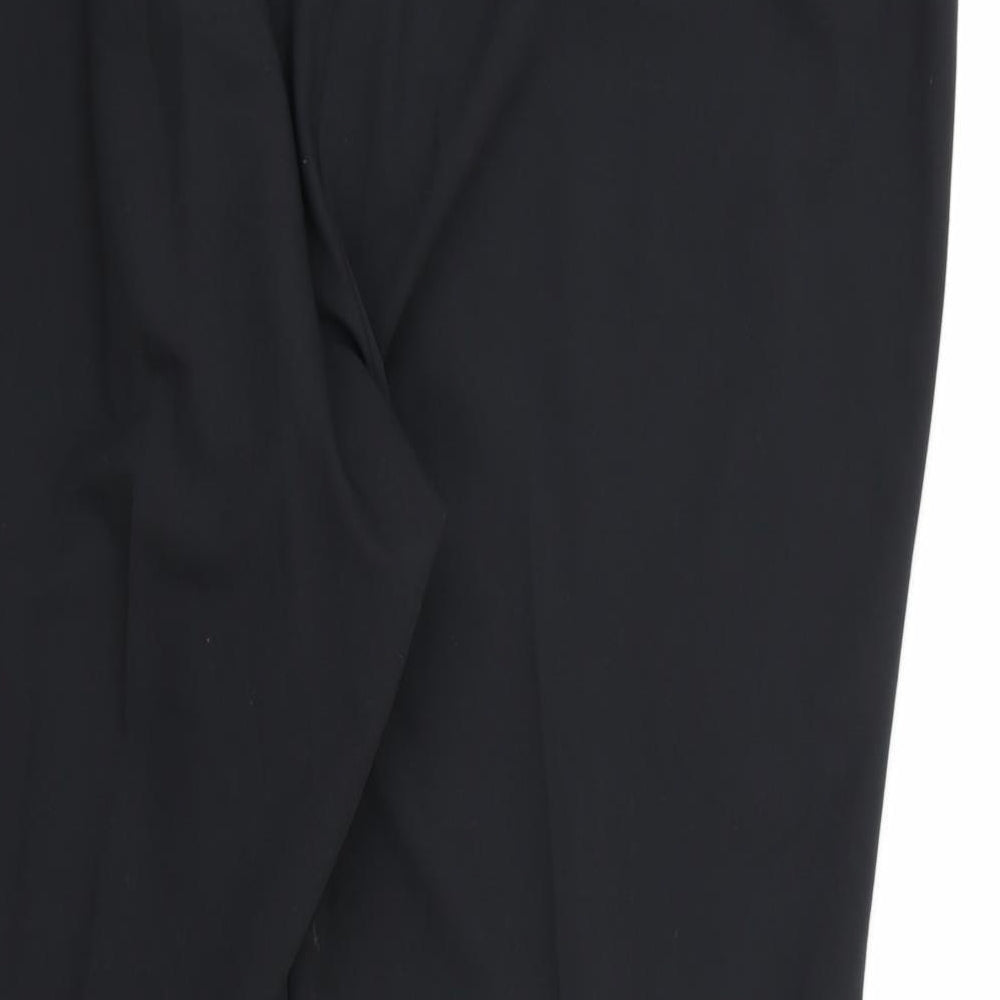 Womens UK Size 22 Bonmarché Regular Fit Dress Pants Black Trousers