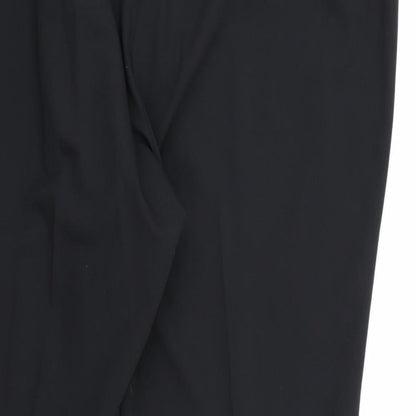 Womens UK Size 22 Bonmarché Regular Fit Dress Pants Black Trousers