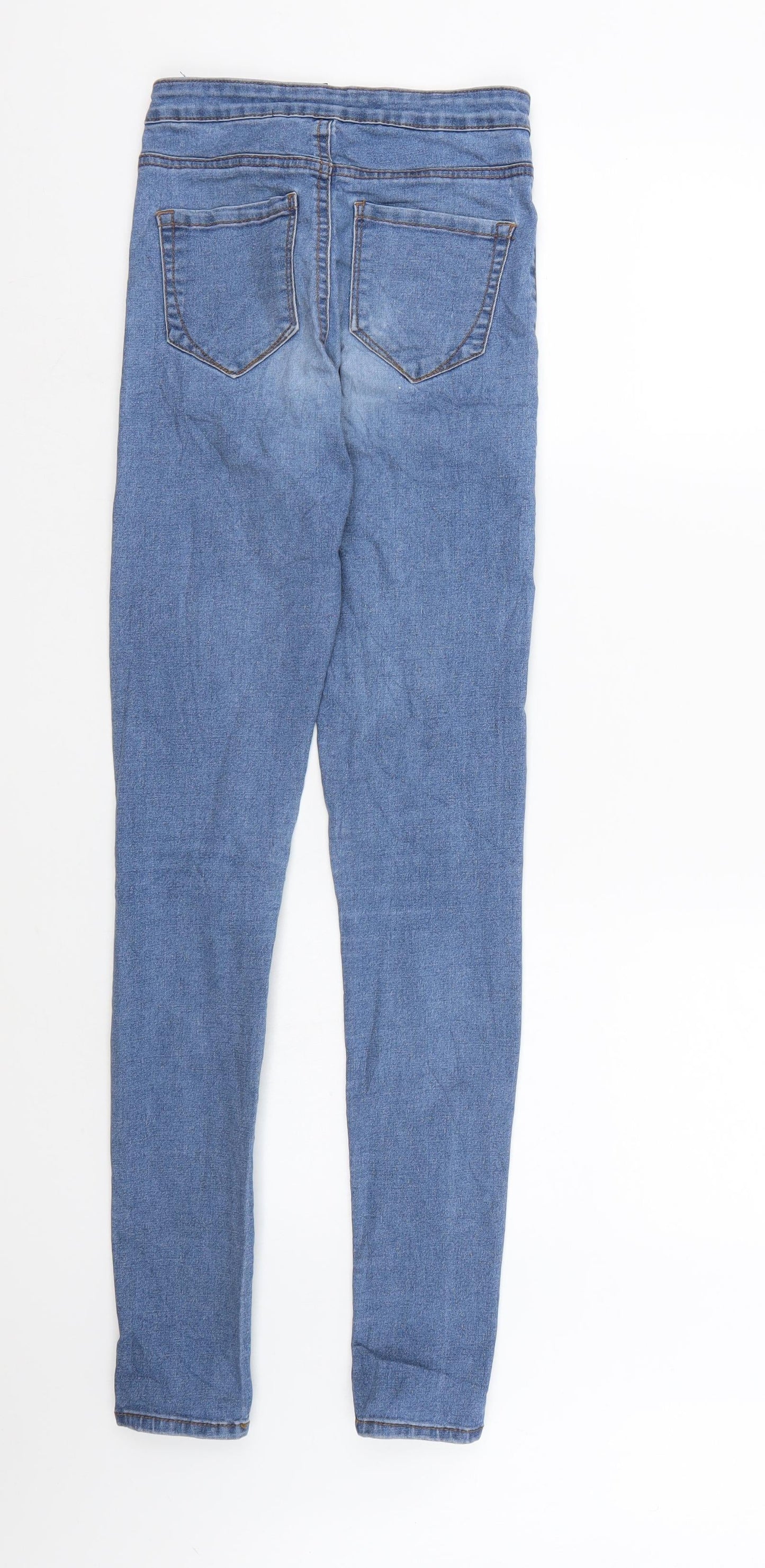 Denim & Co. Womens Blue  Denim Skinny Jeans Size 4 L31 in