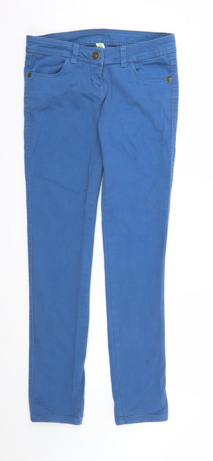 Denim & Co. Womens Blue  Denim Straight Jeans Size 10 L32 in