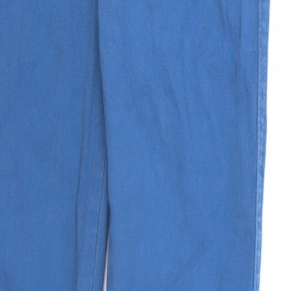 Denim & Co. Womens Blue  Denim Straight Jeans Size 10 L32 in