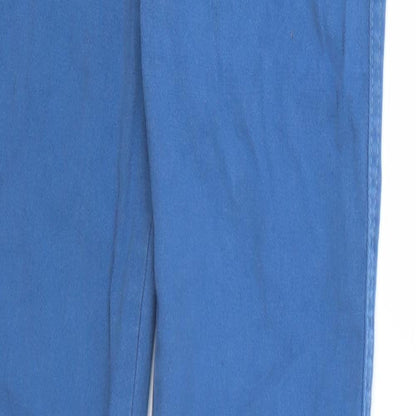 Denim & Co. Womens Blue  Denim Straight Jeans Size 10 L32 in