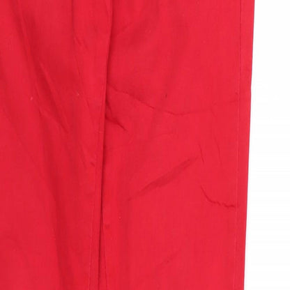 Womens UK Size XS Preworn Regular Fit Skinny Red Jeans
