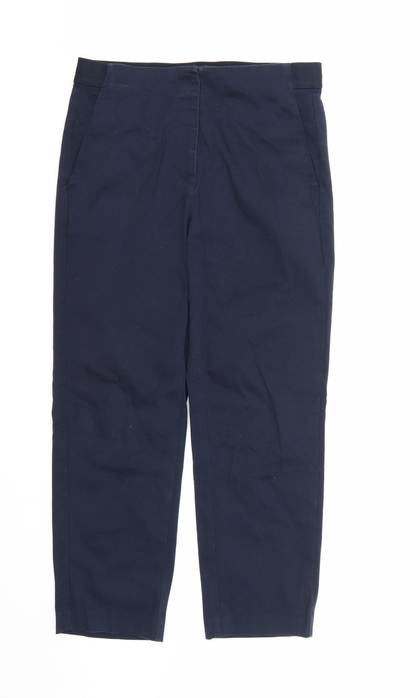 Womens UK Size 10 Marks and Spencer Regular Fit  Blue Trousers