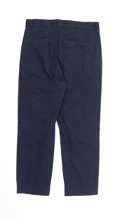 Womens UK Size 10 Marks and Spencer Regular Fit  Blue Trousers