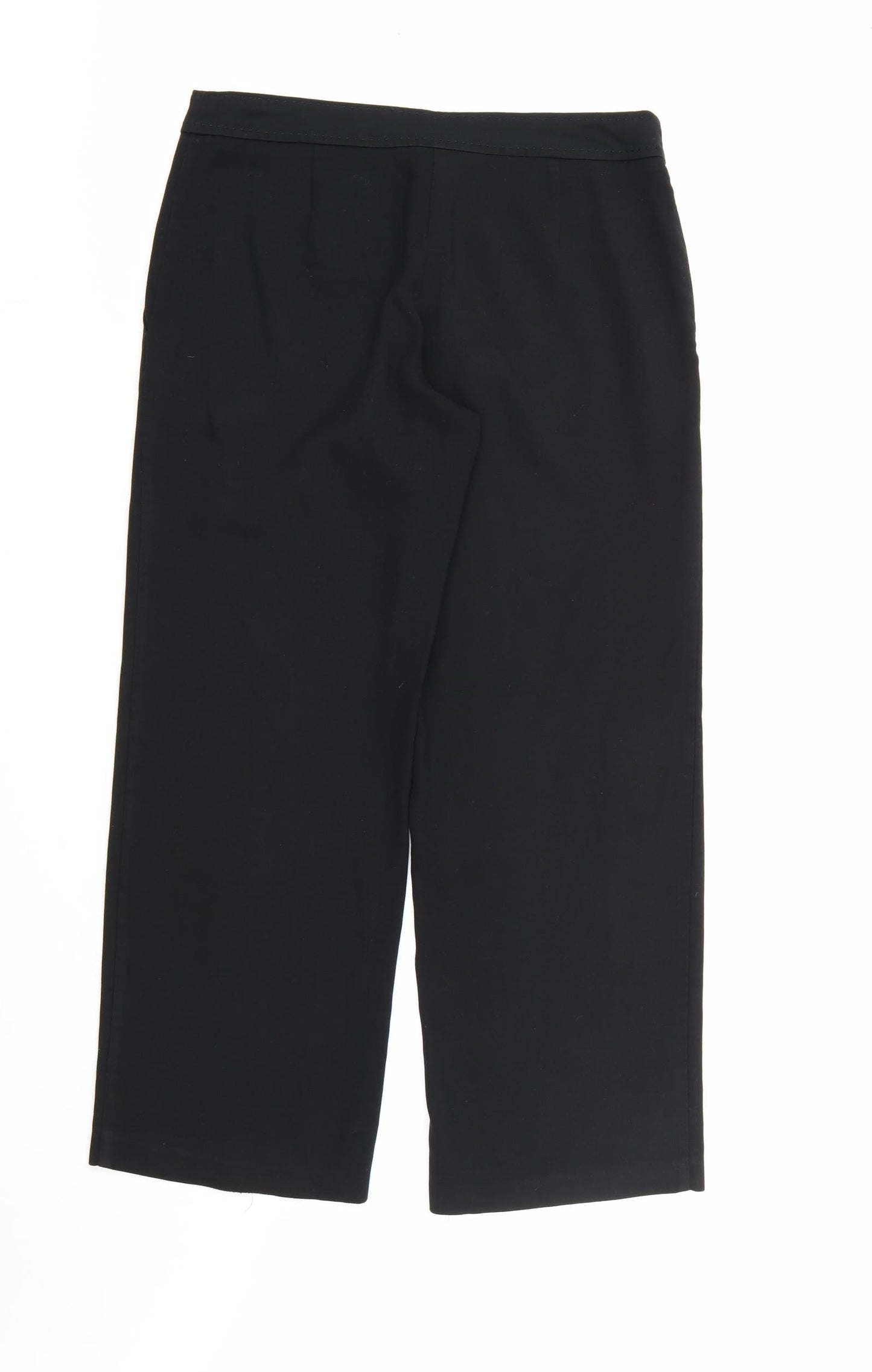 Womens UK Size 12 NEXT Regular Fit Dress Pants Black Trousers