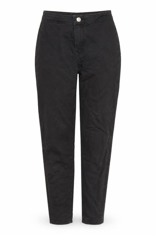 Womens UK Size 8 Bershka Regular Fit Skinny Black Jeans