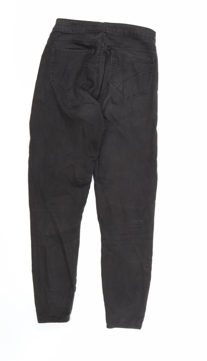 Bershka Womens Black  Denim Skinny Jeans Size 8 L28 in
