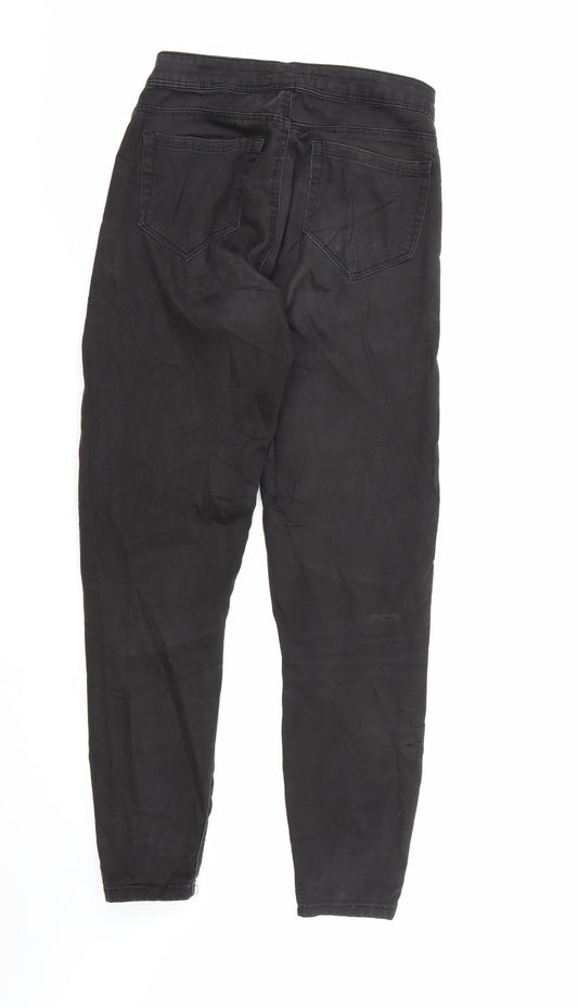 Bershka Womens Black  Denim Skinny Jeans Size 8 L28 in