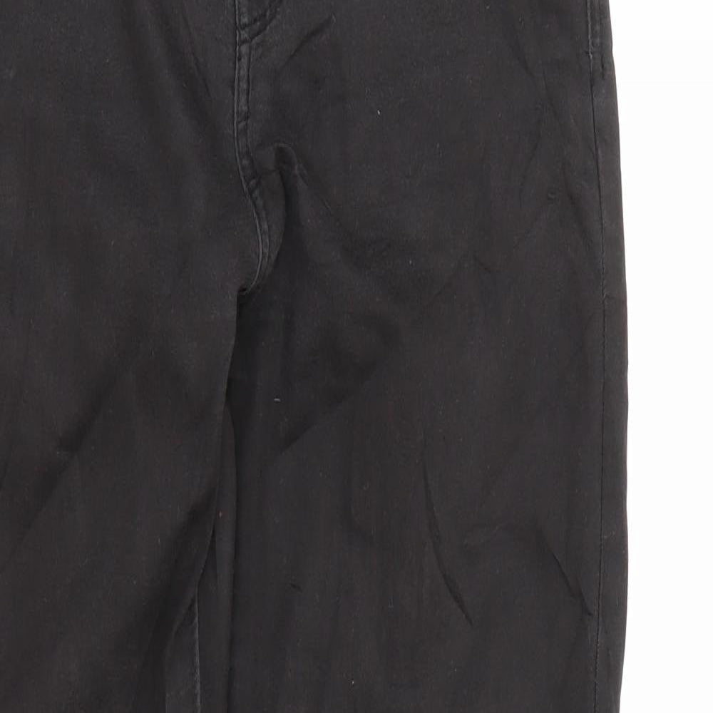 Bershka Womens Black  Denim Skinny Jeans Size 8 L28 in