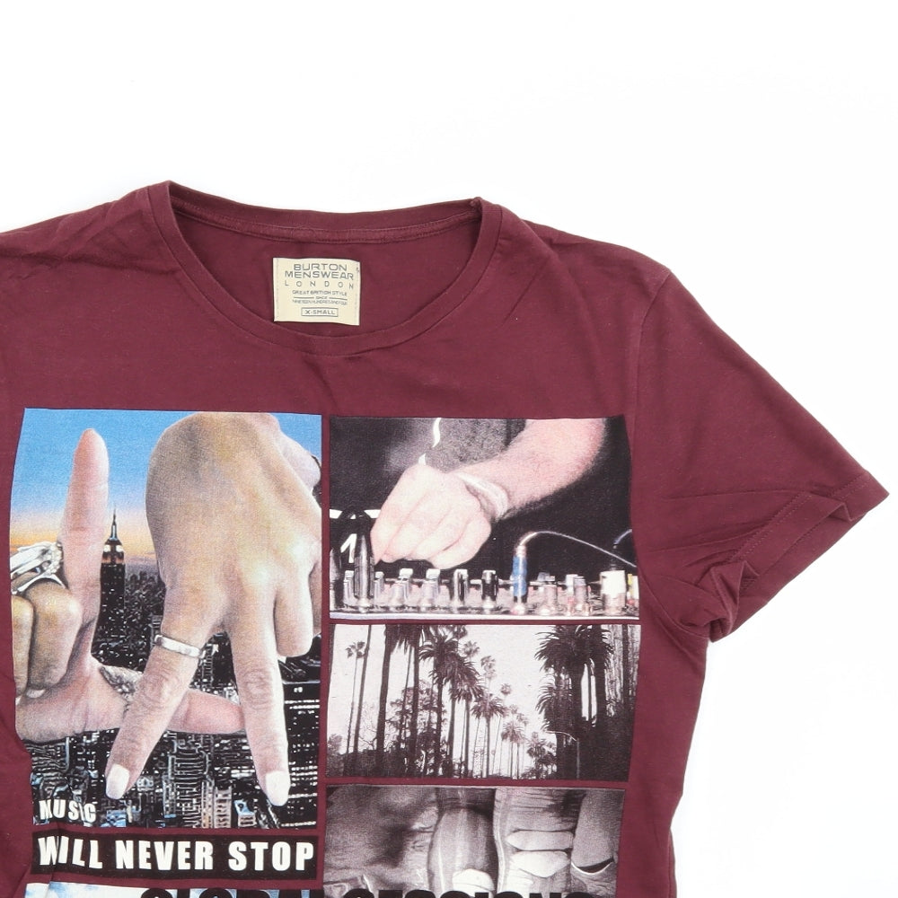 Burton London  Mens Brown    T-Shirt Size XS