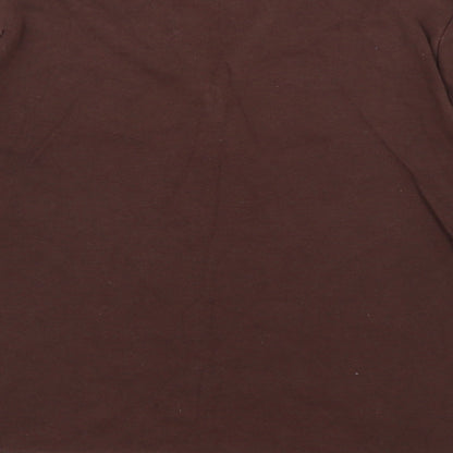 Womens UK Size XL Reflections Brown Basic Blouse