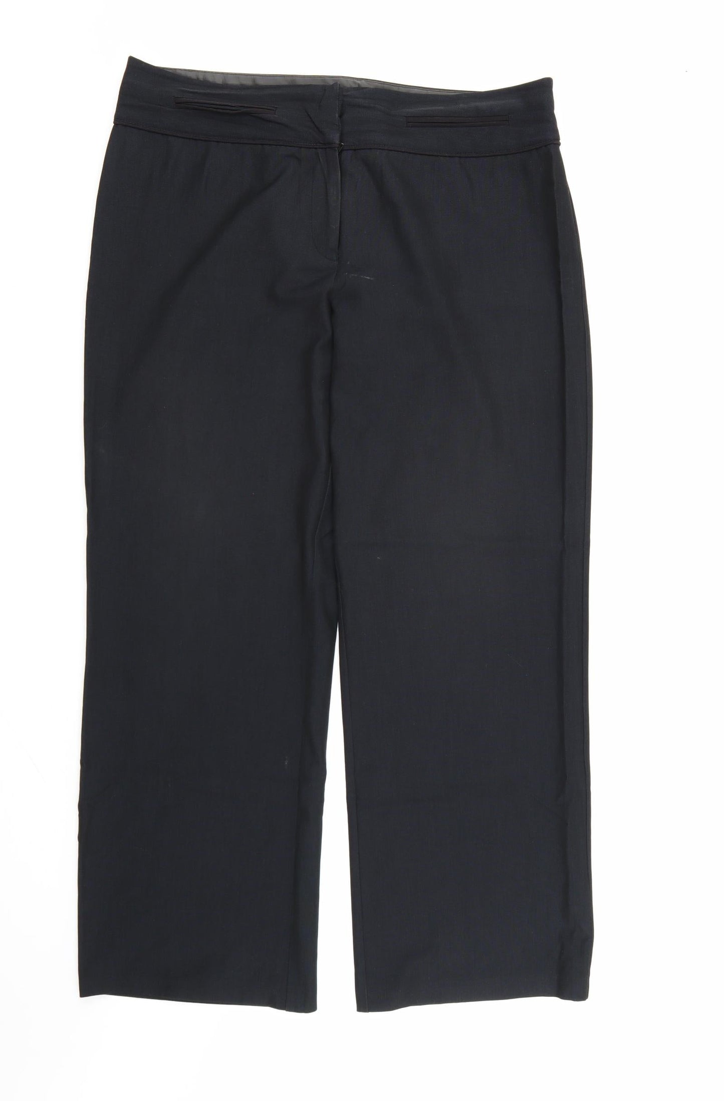 Womens UK Size 16 NEXT Regular Fit Dress Pants Black Trousers