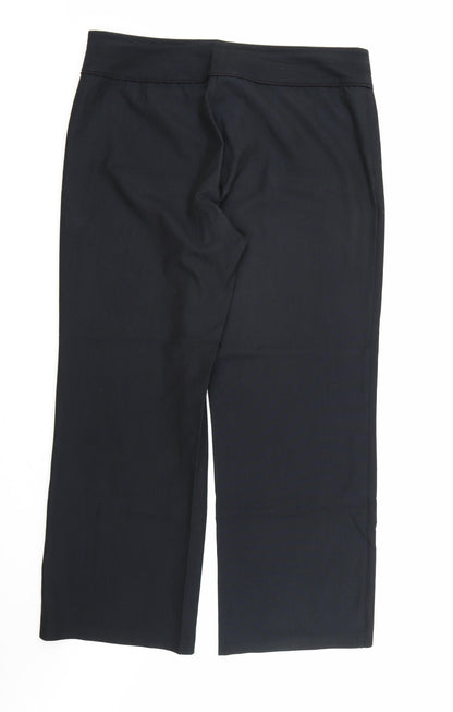 Womens UK Size 16 NEXT Regular Fit Dress Pants Black Trousers