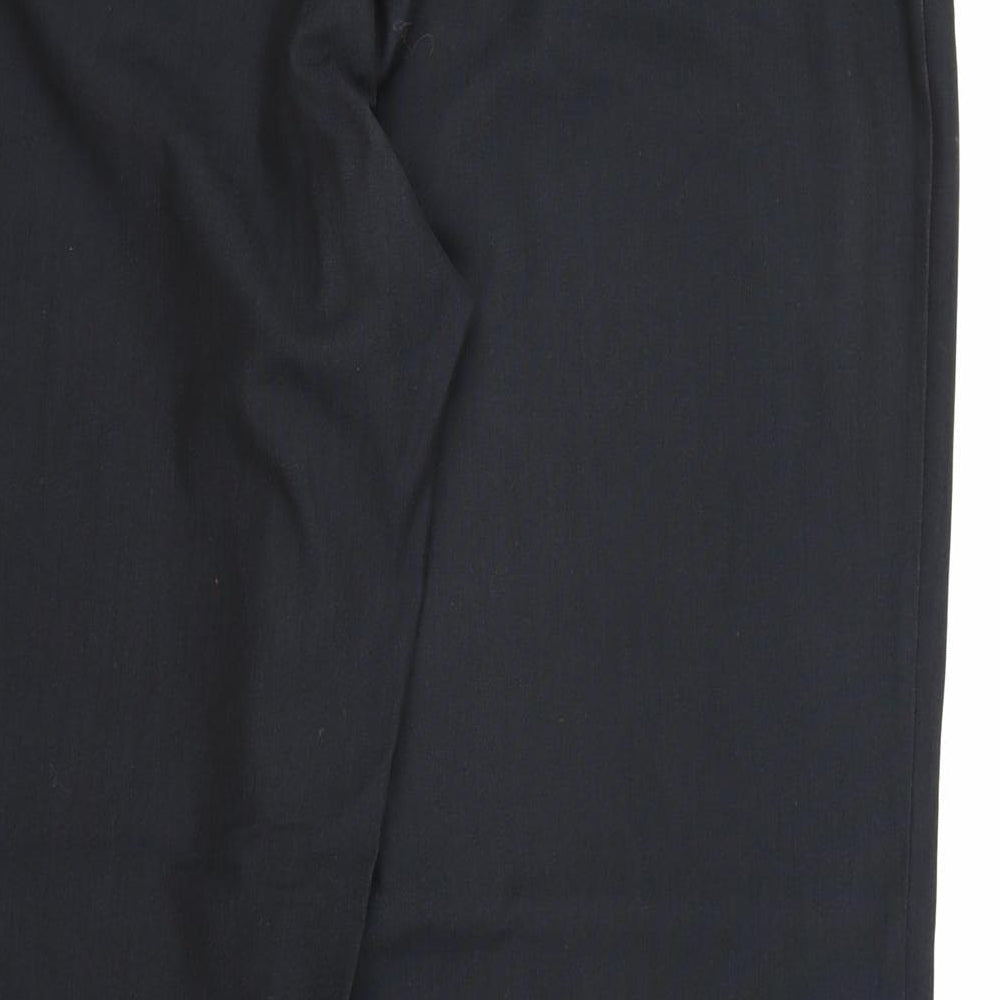 Womens UK Size 16 NEXT Regular Fit Dress Pants Black Trousers