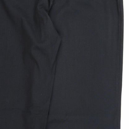 Womens UK Size 16 NEXT Regular Fit Dress Pants Black Trousers