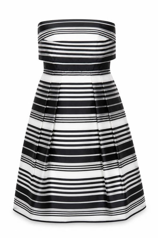 Coast Womens White Striped  A-Line  Size 10