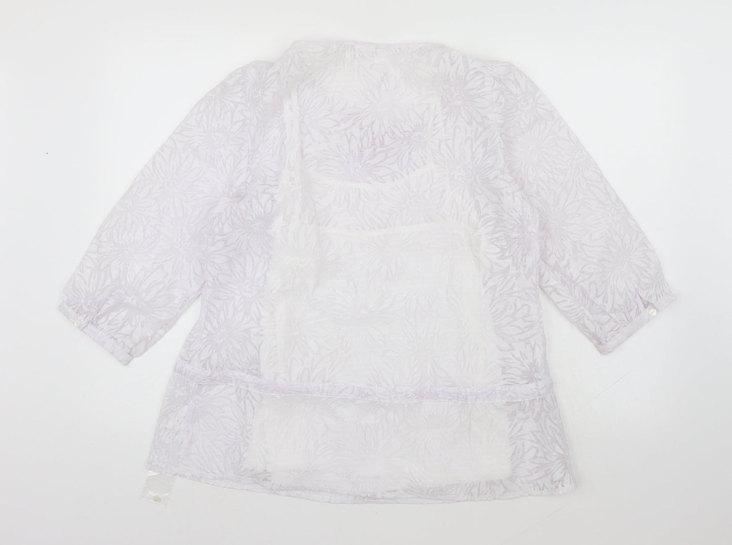 Womens UK Size 14 Damart White Basic Blouse