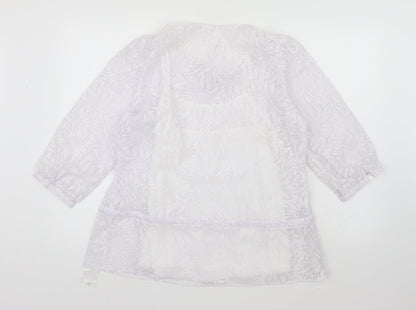Womens UK Size 14 Damart White Basic Blouse