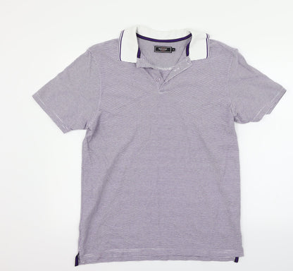 Womens UK Size M Maine Blue Basic Polo