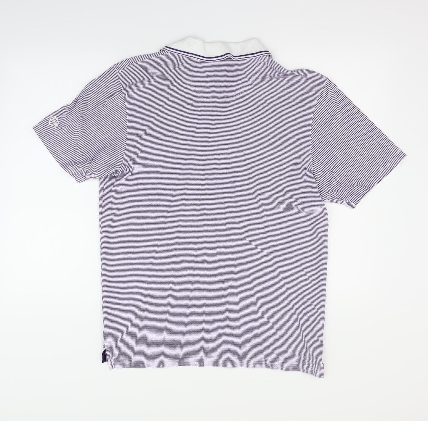 Womens UK Size M Maine Blue Basic Polo
