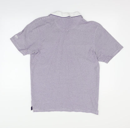 Womens UK Size M Maine Blue Basic Polo