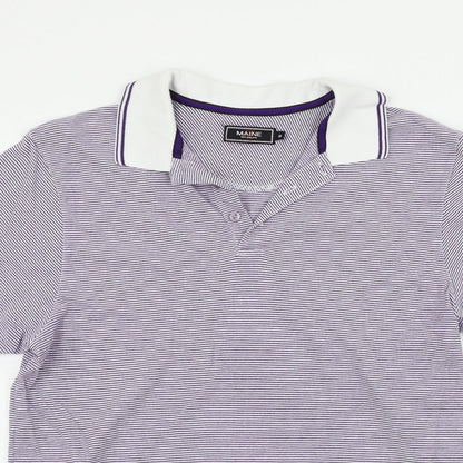 Womens UK Size M Maine Blue Basic Polo