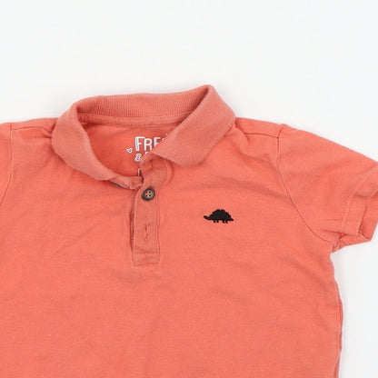 fred & flo  Orange   Basic Polo Size 12-18 Months