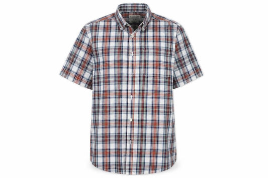 Tu  Womens White Check  Basic Button-Up Size M