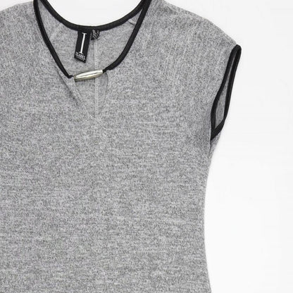 IZABEL Womens Grey   Fit & Flare  Size 8