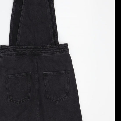 Denim & Co. Womens Black   Dungaree One-Piece Size 4 L27 in