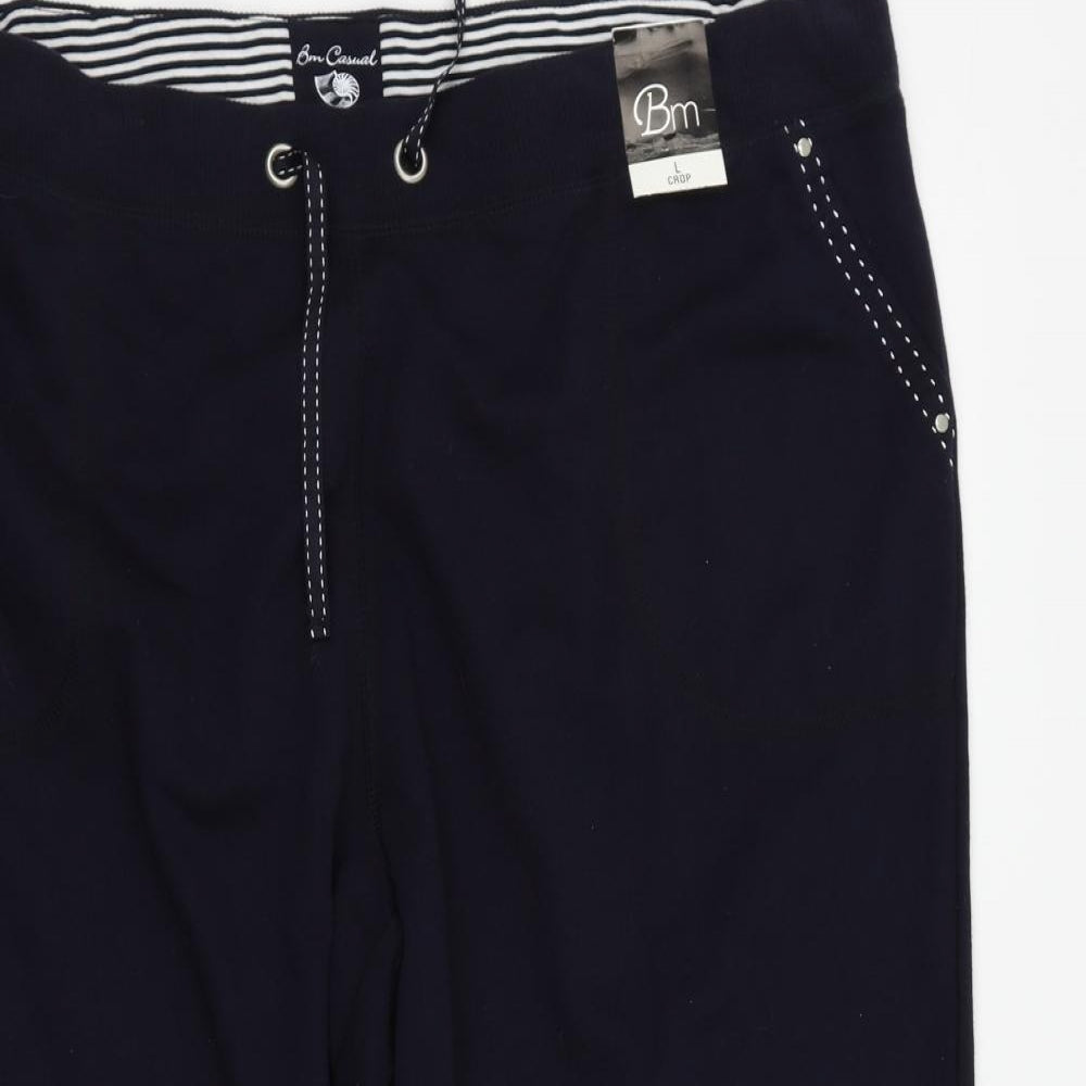 BM Casual Womens Blue   Cut-Off Shorts Size L