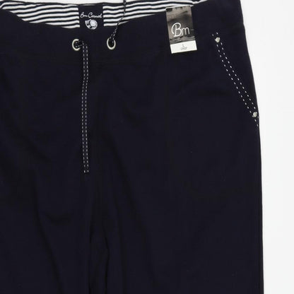 BM Casual Womens Blue   Cut-Off Shorts Size L