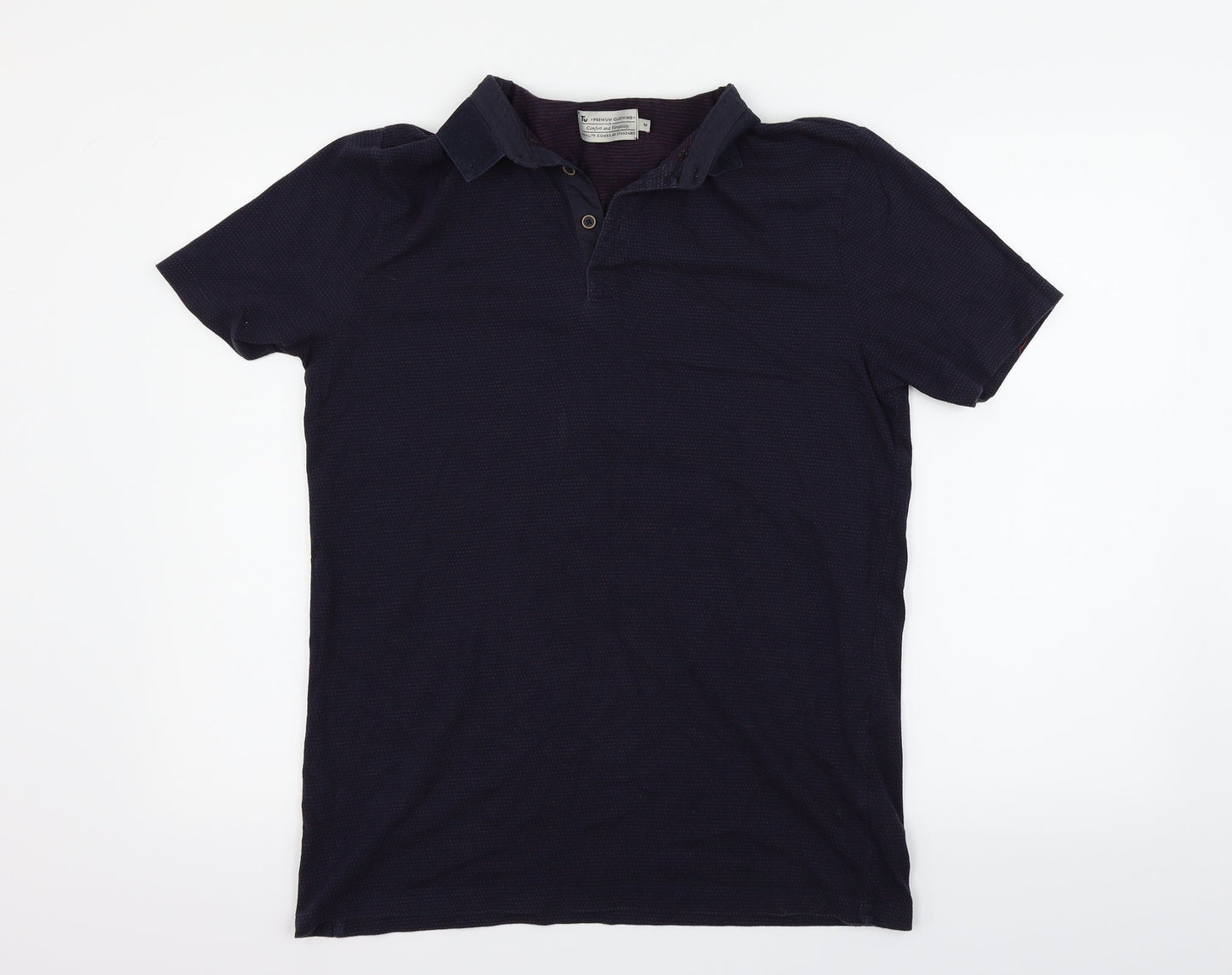 TU Womens Blue   Basic Polo Size M