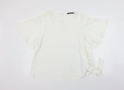 Womens UK Size 14 Marks and Spencer White Basic Blouse