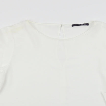 Womens UK Size 14 Marks and Spencer White Basic Blouse