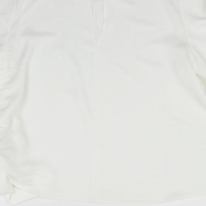 Womens UK Size 14 Marks and Spencer White Basic Blouse