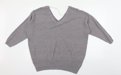Topshop Womens Grey   Pullover Jumper Size L