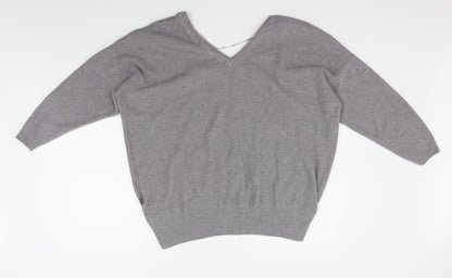 Topshop Womens Grey   Pullover Jumper Size L