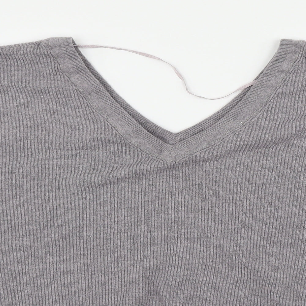 Topshop Womens Grey   Pullover Jumper Size L