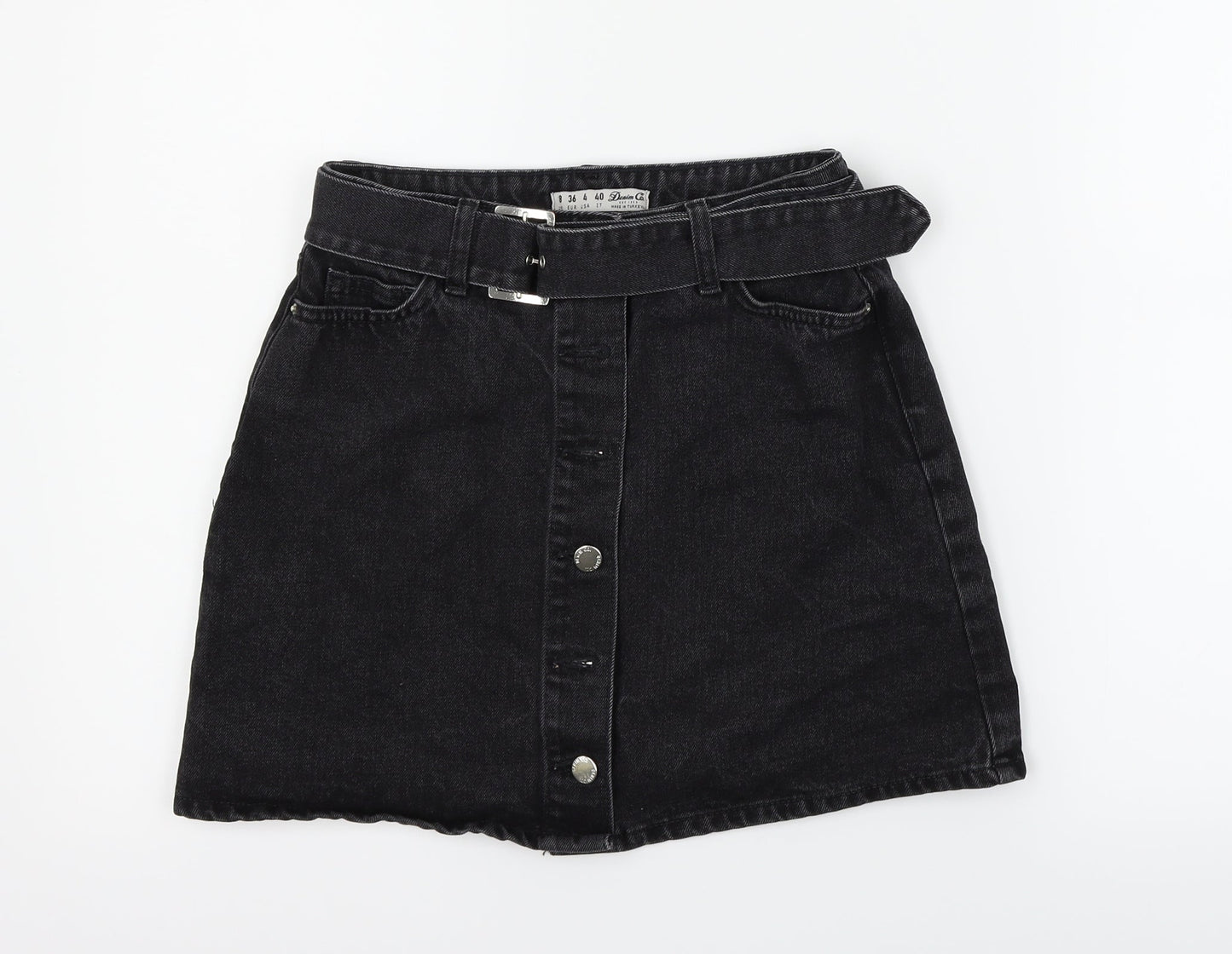 deniem & co Womens Black   Flare Skirt Size 8